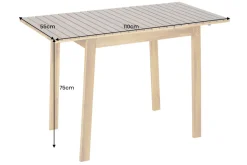 Outdoor Balkontisch BALI 110cm natur honey Akazienholz ausklappbar wetterfest