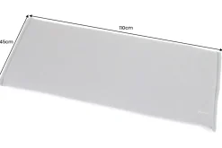 Outdoor Kissen ROG 45x110cm anthrazit Sitzkissen Polster-Auflage für 2-Sitzer Bank