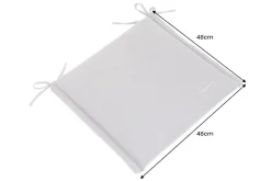 Outdoor Kissen ROG 46x48cm anthrazit Sitzkissen Polster-Auflage für Gartenstuhl