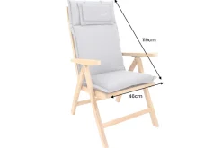 Outdoor Kissen ROG 46x119cm beige Sitzkissen Polster-Auflage für Hochlehner