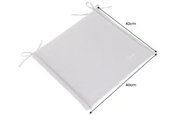 Outdoor Kissen ROG 40x42cm taupe Sitzkissen Polster-Auflage für Gartenstuhl