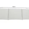 Outdoor Kissen ROG 45x150cm taupe Sitzkissen Polster-Auflage für 3-Sitzer Bank
