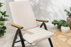 Outdoor Sitzkissen COMFORT LINE 50x122cm beige für Hochlehner-Stuhl Polsterauflage