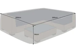 Quadratische Schutzhaube PRESTIGE PROTECT 250cm anthrazit Abdeckung wetterfest