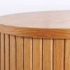 Retro Highboard VALHALLA WOOD 110cm natur Eichenholz mit Schiebetüren