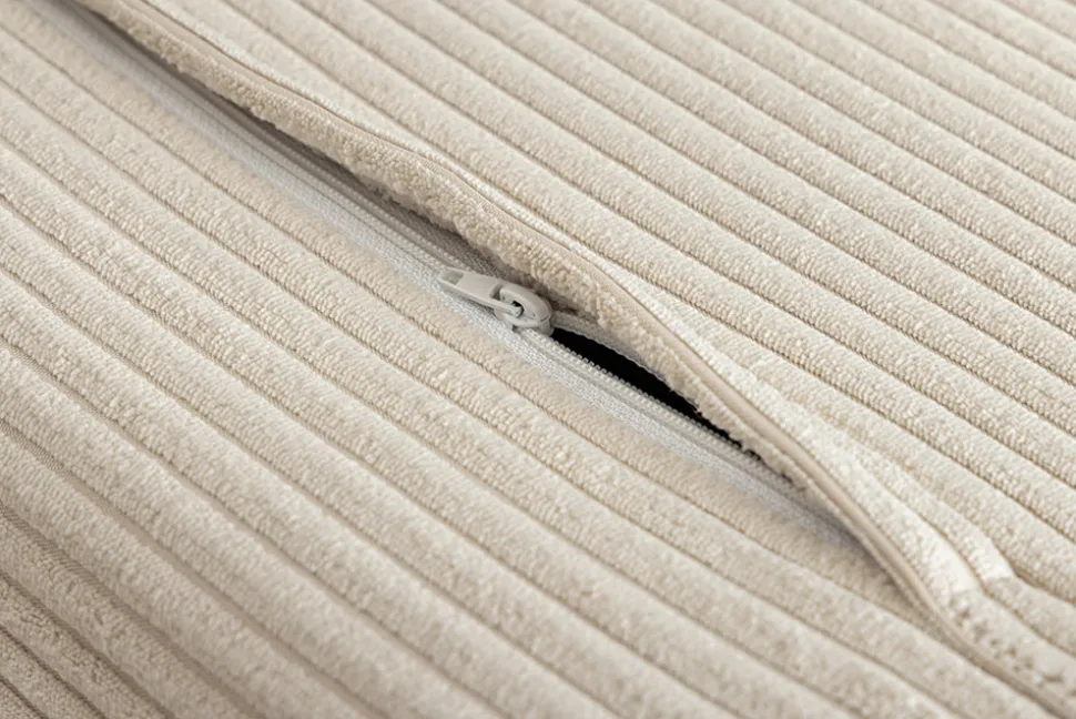 Retro Schlafsessel SMART MULTIFUNCTION 100cm beige Cord Bettfunktion inkl. Kissen