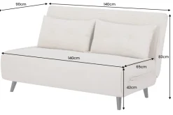 Retro Schlafsessel SMART MULTIFUNCTION 140cm grün Cord Bettfunktion inkl. Kissen