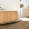 Retro Sideboard VALHALLA WOOD 160cm natur Eichenholz Schiebetüren