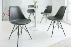 Retro Stuhl SCANDINAVIA MEISTERSTÜCK grau