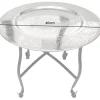 Runder Beistelltisch MARRAKESCH 40cm silber Teetisch abnehmbares Tablett klappbar