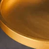 Runder Beistelltisch TRAYFUL 60cm gold Eisen weiß Marmorfuß handmade