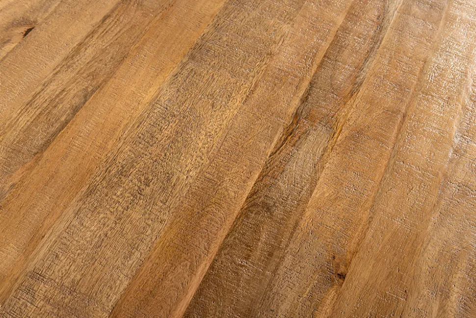 Runder Esstisch ART WOOD 120cm braun massiv Mangoholz
