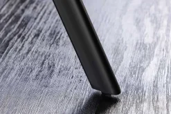 Runder Esstisch ATELIER 120cm natur Eiche schwarz Metall