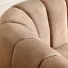 3-Sitzer Sofa BABYLON 200cm champagner beige Samt mit Ziersteppung