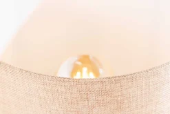 Treibholz Tischlampe HYPNOTIC 60cm natur Leinen-Schirm
