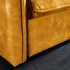 XXL Sofa mit Schlaffunktion APARTMENT senfgelb Samt inkl. Bettkasten und Kissen