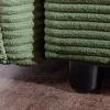 XXL Sofa mit Schlaffunktion APARTMENT grün Cord inkl. Bettkasten und Kissen